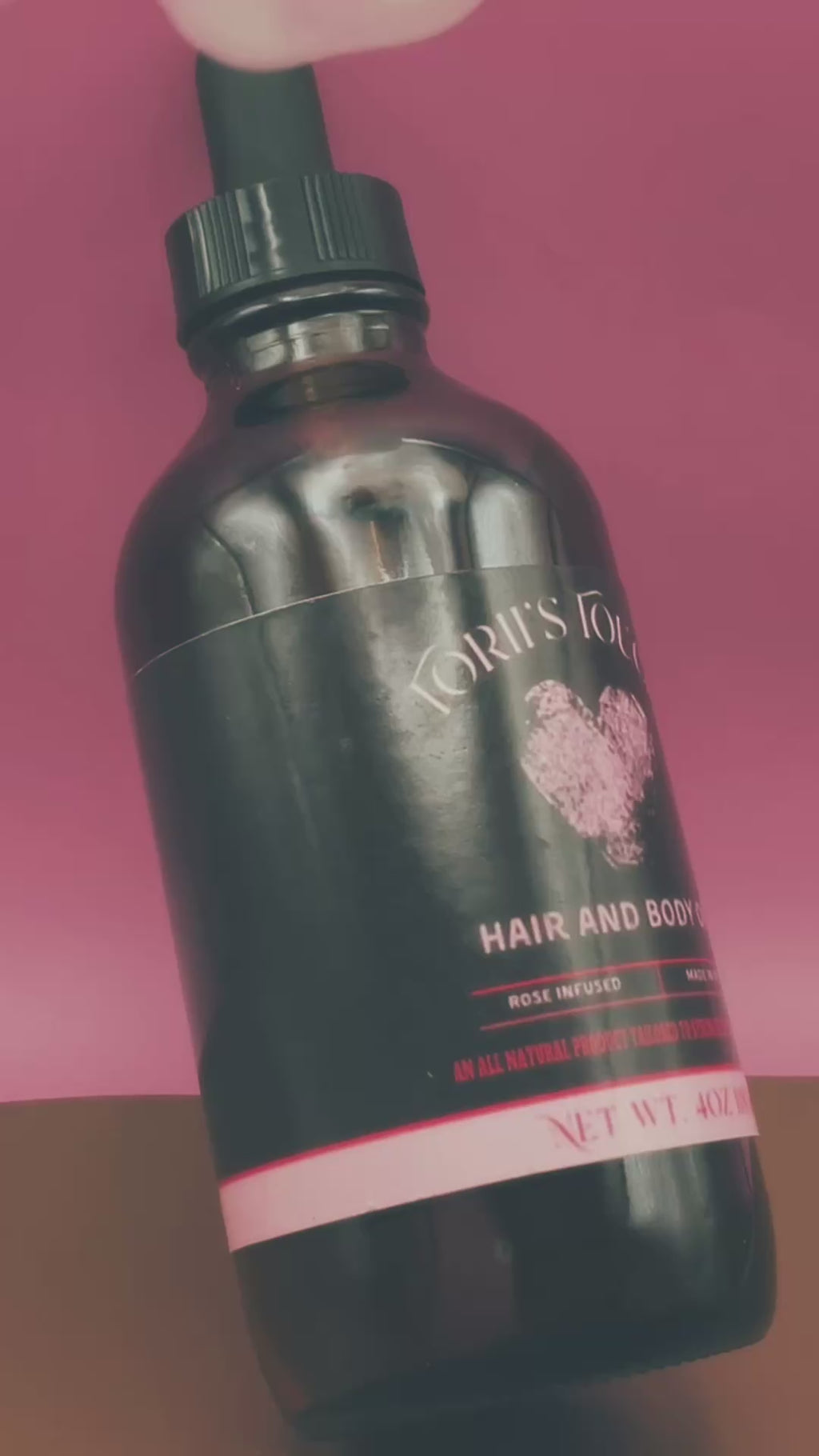 4 oz Rose Infused Oil